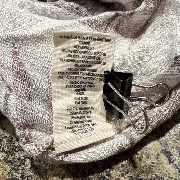 Free People Pants Wide Leg High Rise Harem Cottage Boho Culotte Tropical Small - Picture 6 of 7